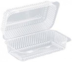 Inline Plastics SLP35 CPC 56 oz Hinged Container Pet - Clear44; Case of 500