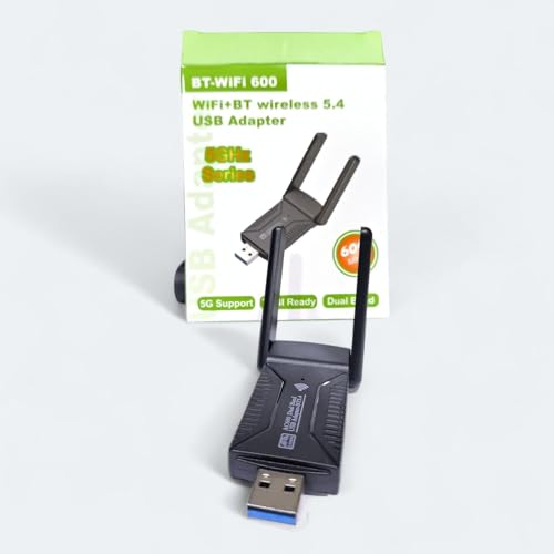 Image of BLACKBOOST AC600 Dual Band USB WiFi Adapter 2.4GHz & 5GHz Wireless USB Adapter External Antenna for Windows & Mac