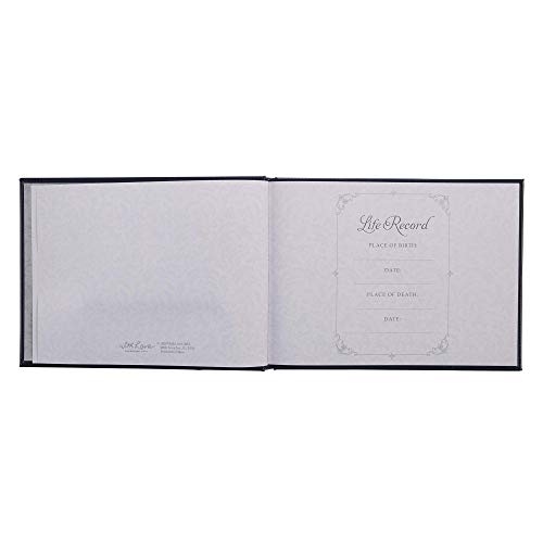 Livre de condoléances in Loving Memory bleu pour deuil - 8