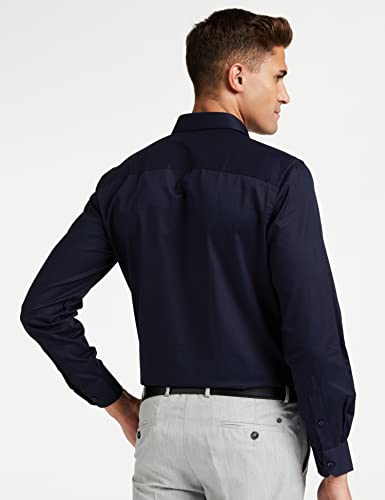 Image of Amazon Brand - Symbol Men's Solid Cotton Slim Fit Formal Shirt | Plain | Full Sleeve