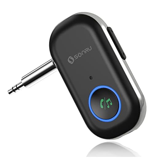 SONRU Bluetooth 5.0 Transmitter Receiver, 2-in-1 Wireless 3.5mm Aux Bluetooth Audio Adapter, AptX Low Latency Bluetooth Transmitter for TV PC Home Sound System Headphone,Dual Connection