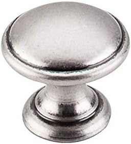 Top Knobs M1226 Dakota Collection 1-1/4" Rounded Knob, Pewter Antique