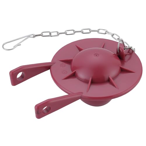 2 Inch Toilet Flapper Replacement Kit, Toilet Tank Flapper Compatible with Kohler GP85160, Stopper Flapper Repair Parts with Toilet Flush Chain, Red, 1Pc
