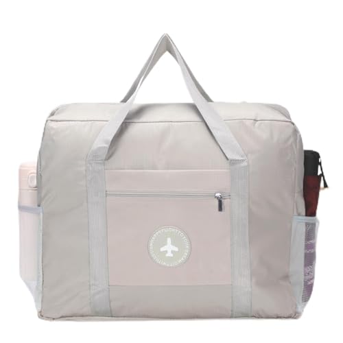 Bolsa de viagem feminina dobrável Spirit Airlines item pessoal bolsa de mão leve esportiva academia bolsa de fim de semana bolsa noturna, Bege, Bolsa de viagem