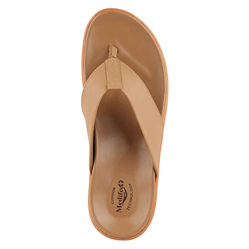 Image of Medifeet Men's LeatherZ Slippers
