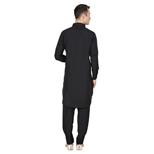 Traje Pathani bordado Wondercraft de polialgodón conjunto de ropa tradicional de hombre 3