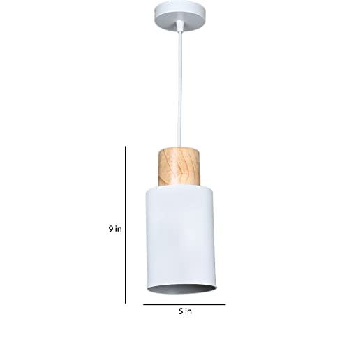 Image of MONI Lights Hanging Tulip Cone Disc Ceiling Light Lamp Home Decor Items, Hanging Ceiling Decorative Chandelier Home, Living Room, Indoor Outdoor Jhumar Lighing ML 0106WH White