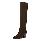 Marc Fisher LTD Womens Tarrie Dark Brown Suede 7.5 Medium