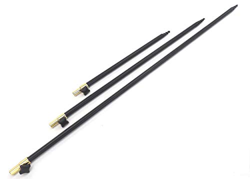 Image of Hunter Pro Spiral Point Adjustable Bank Stick Set. 3 Bank Sticks 30-50cm, 50-80cm, 75-120cm