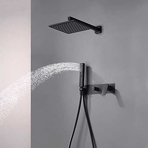 Ensemble douche bidet avec tête de douche carrée et mitigeur eau chaude froide - 3