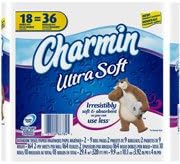 Charmin Ultra Soft Double Roll Toilet Paper, 18 ct