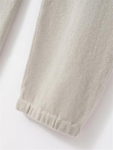 UIOKLMJH Men's Hooded Zipper Cardigan High Waist Pencil Pants Soft Classic Solid Cashmere Tracksuit Set - Image 6