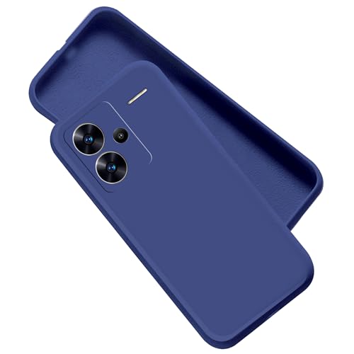 Image of A rtistque Liquid Silicone Back Cover Case for Mi Redmi Note 13 Pro Plus 5G Shockproof TPU Soft Flexible with Camera Protection - Blue