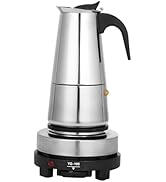 haedspup Modern Coffee Pot with Ergonomic Handle and Wide Compatibility for Cafes