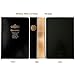 BenOpinion Thick Journal, Blank Premium Papers with Golden Rim, Hardcover Notebook with Black Soft Faux Leather Cover, 416 Pages 208 Sheets A5 Sketchbook for Writing Drawing