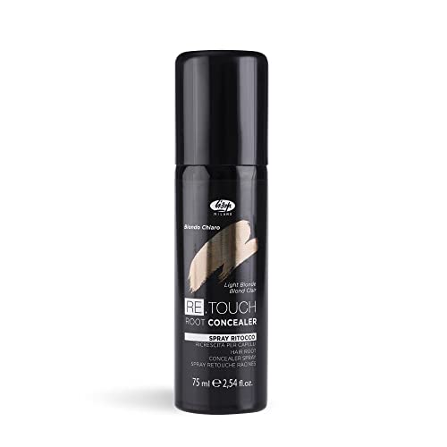 Lisap Light Blonde Root Touch Up for Temporary Hair Color | Instant Concealer for Color Gaps &amp; White Hairs | 2.54 fl oz