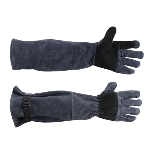 Genérico Guantes Para Gatos Resistente A Mordeduras | 60 Cm Guantes Multiusos Para Aseo De Mascotas,Equipo De Protección Para Sujeción Ganado Aves Perros Peluquería Reptiles