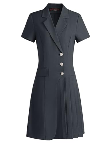 Veste de costume femme manches courtes et revers cranté veste blazer élégante look quotidien