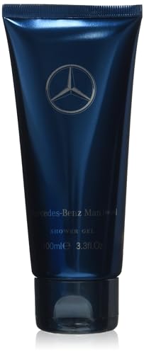 Mercedes Benz Man Bright - Shower Gel Body Wash - Mens Body Wash - Bergamot, Lavender Fragrances - Travel Size Moisturizing Body Soap Liquid - 3.3 oz