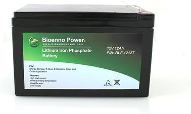 Bioenno Power 12V, 12Ah LFP Battery (ABS, BLF-1212T)