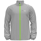 Odlo Herren Zeroweight Jacket Laufjacke, odlo silver grey - lounge lizard, XXL EU