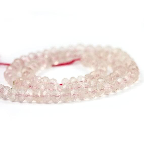 Quartz rose pour créer des bijoux romantiques en perles facettées LKBEADS