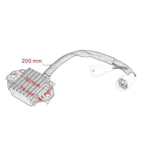 Regulador voltaje Yamaha WR250F sistema de carga componente eléctrico motocicleta 2