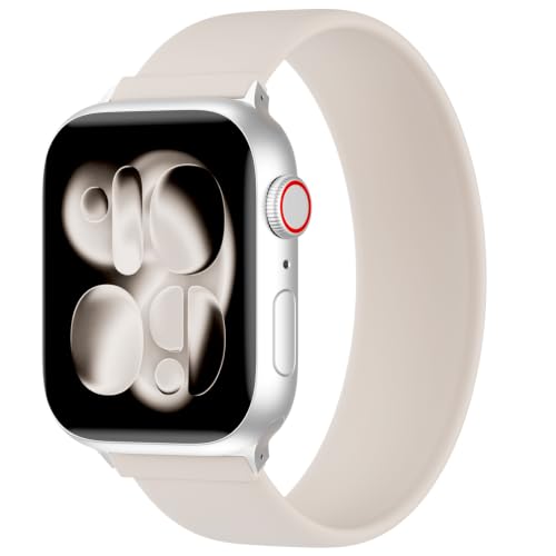 Arctime Silicone Solo Loop Band Compatible with Apple Watch 40mm 38mm 41mm 44mm 45mm 42mm 46mm 49mm, Sport Stretchy Strap, Soft Replacement Wristband for iWatch Ultra 3 2 1 Series 11 SE 10 9 8 7 6 5 4
