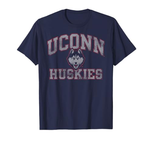 Connecticut Huskies Vintage Worn Navy Officially Licensed T-Shirt