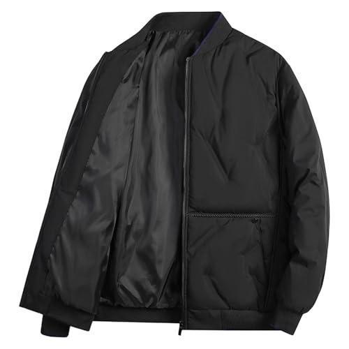Veste bomber homme contre le froid blouson matelassé fermeture éclair