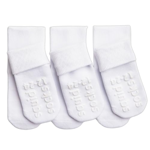 Image of squid socks Unisex Cotton Socks | 0-6M, 6-12M, 12-24M, & 2T-3T | Grip Socks that Stay On | As Seen on Shark Tank
