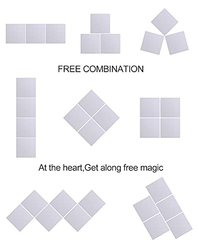 Image of UNBREAKABL MIRO Shatterproof Full Length Mirror Tiles, 4-Piece Set, 16x16 Inch, Frameless Plexiglass Acrylic Plastic, Wall Mounted, Home Gym, Workout, Bedroom