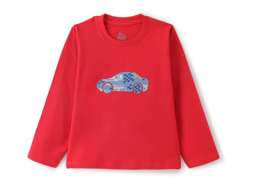 Image of Boys & Girls Premium Cotton Full Sleeves Print T-Shirt & Pyjama Set | Kids Clothing Set | Loungewear | Nightwear