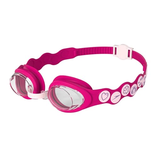 Speedo Unisex Kinder Sea Squad Spot Schwimmbrille | Schwimmen lernen | Verstellbares Band | Bequeme Passform Blossom/Electric Pink/Clear One Size