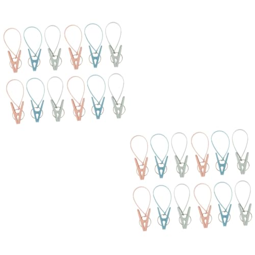 HOLIDYOYO 個 防風洗濯バサミ 乾燥用洋服クリップ ハンガー用洋服クリップ フック付き洗濯ばさみ ぶら下げ洋服 洋服のばさみ