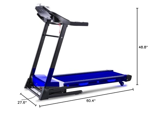 Image of Treadmill with Desk, 3 in 1 Foldable Treadmill with Removable Desk, Under Desk Treadmill with Adjustable Height /Max Treadmill 300 lb Capacity, Low-Noise Desk Treadmill in LED Display