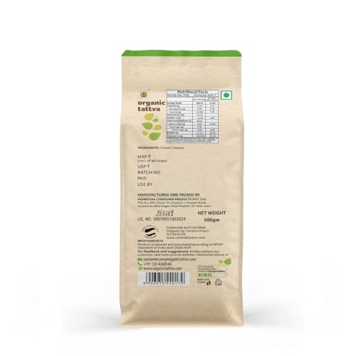 Image of Organic Tattva Cowpea White, 500g (Pack of 3)