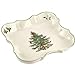Spode Christmas Tree Devonia Tray - 8.5 Inch Festive Serving Bowl in Fine Earthenware for Salad, Pasta, Fruit - Holiday Tableware - Microwave, Dishwasher, Freezer, Oven Safe
