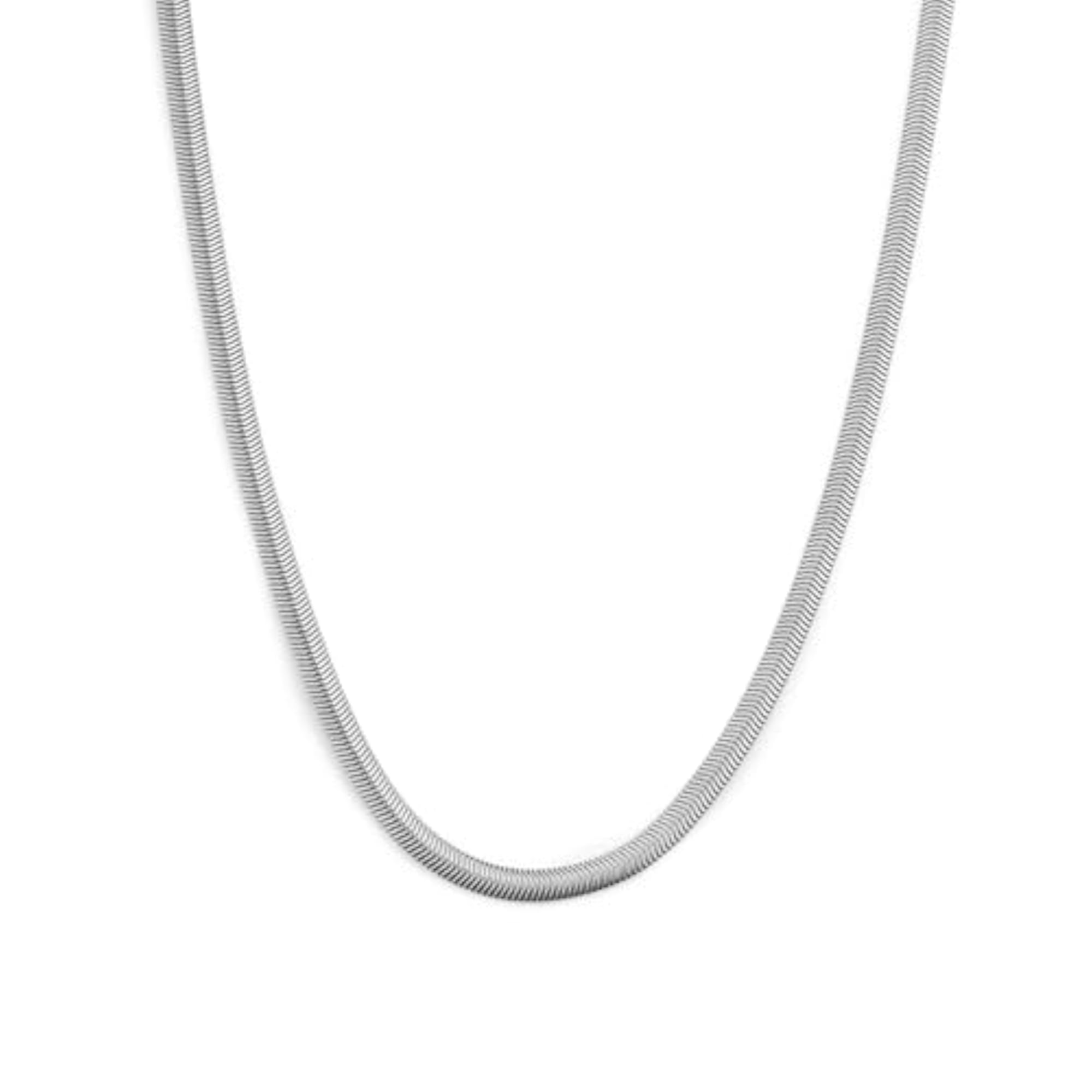 Stainless Steel Oscar Snake Mini Curb Chain Necklace for Men