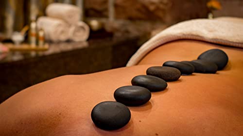 Kit De Pedras Quentes Pretas P/Massagens 7 Peças Basalto