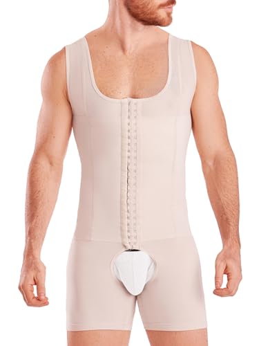 SHAPE CONCEPT Mens Shapewear 361 Faja Colombiana para Hombre, Male Girdle Stomach Compression With Hooks and Control Abdobmen