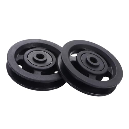 HOLIDYOYO 5個 ユニバーサルベアリングプーリーホイール 径 軽量ナイロン製 耐衝撃フィットネス機器用アクセサリー ジム機器部品