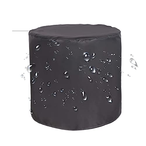 FOGUO Gartenmöbel Abdeckung Rund 80X81cm, Schutzhülle für Gartentisch Wasserdicht, 420D Oxford-Gewebe Abdeckhaube, Winddicht Abdeckplane mit Zugkordel, Möbelsets für Tisch und Stühle Cover