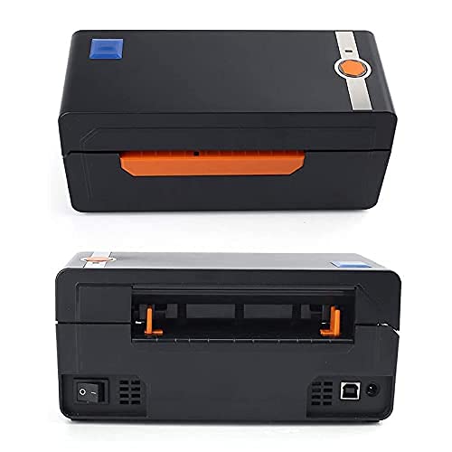Labelprinter, USB en Bluetooth thermische stickerprinter Verzendlabelprinter Mini draagbare draadloze printer met standaard voor MAC Windows Linux, USB - Image 6