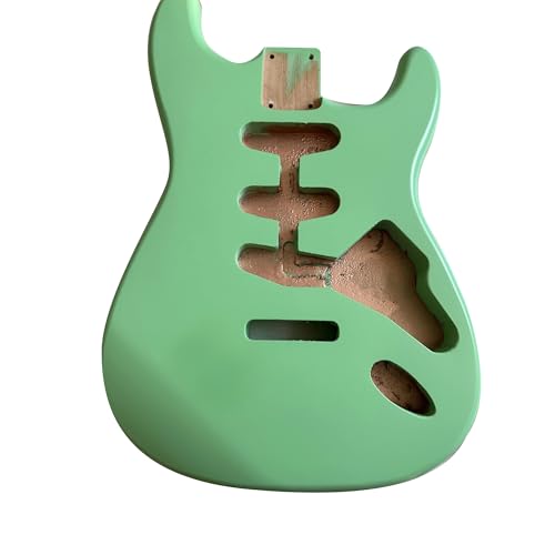 Unfinished Guitar Body Matte Green Body For ST SSS Electric Guitar Replacement Accessory