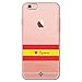 Movilshop Cover per [ iPhone 6 / 6S ] Disegno autentico [I Love Spagna] in silicone flessibile trasparente custodia cover gel per smartphone.