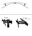 EasyMountLCD EZM Deluxe Triple Monitor Mount Stand Desktop Clamp Supports up to 3 28