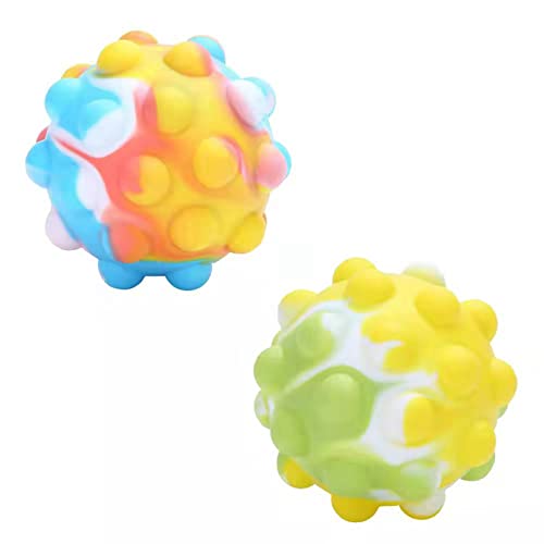 Presiona la bola de burbujas con los dedos, descompresión, antisupresión, de color de silicona, bola de burbujas Pop Fidget de descompresión Cover