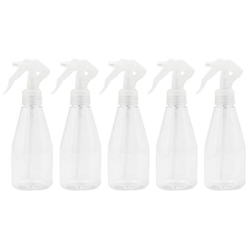Preisvergleich Produktbild Minkissy 5pcs Sprühflasche Kosmetik Pumpflasche Leer 200ml Zerstäuber Wiederauffüllbar Transparent Kunststoffflaschen Tragbar Kosmetik Friseur Flüssigkeiten Spender Behälter Bad Küche Reisen Zuhause