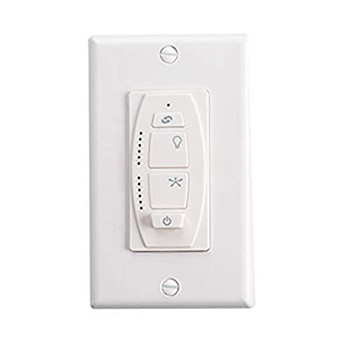 Kichler 370036IVTR Accessory 6-Speed DC Wall Transmitter, Ivory